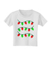 Christmas Lights Red and Green Toddler T-Shirt-Toddler T-Shirt-TooLoud-White-2T-Davson Sales