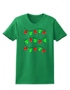 Christmas Lights Red and Green Womens Dark T-Shirt-TooLoud-Kelly-Green-X-Small-Davson Sales