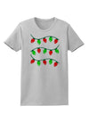 Christmas Lights Red and Green Womens T-Shirt-Womens T-Shirt-TooLoud-AshGray-X-Small-Davson Sales