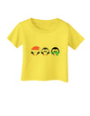 Christmas Penguins See No Evil Hear No Evil Speak No Evil Infant T-Shirt-Infant T-Shirt-TooLoud-Yellow-06-Months-Davson Sales