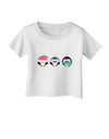 Christmas Penguins See No Evil Hear No Evil Speak No Evil Infant T-Shirt-Infant T-Shirt-TooLoud-White-06-Months-Davson Sales