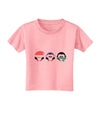 Christmas Penguins See No Evil Hear No Evil Speak No Evil Toddler T-Shirt-Toddler T-Shirt-TooLoud-Candy-Pink-2T-Davson Sales