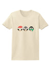 Christmas Penguins See No Evil Hear No Evil Speak No Evil Womens T-Shirt-Womens T-Shirt-TooLoud-Natural-X-Small-Davson Sales