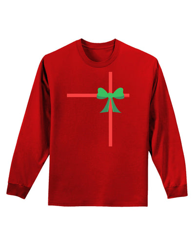 Christmas Present Gift Adult Long Sleeve Dark T-Shirt-TooLoud-Red-Small-Davson Sales