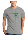 Christmas Present Gift Adult V-Neck T-shirt-Mens V-Neck T-Shirt-TooLoud-HeatherGray-Small-Davson Sales