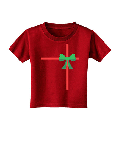 Christmas Present Gift Toddler T-Shirt Dark-Toddler T-Shirt-TooLoud-Clover-Green-2T-Davson Sales