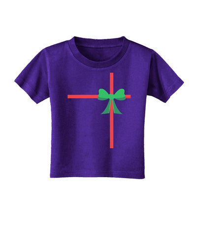 Christmas Present Gift Toddler T-Shirt Dark-Toddler T-Shirt-TooLoud-Purple-2T-Davson Sales