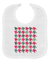 Christmas Red and Green Houndstooth Baby Bib