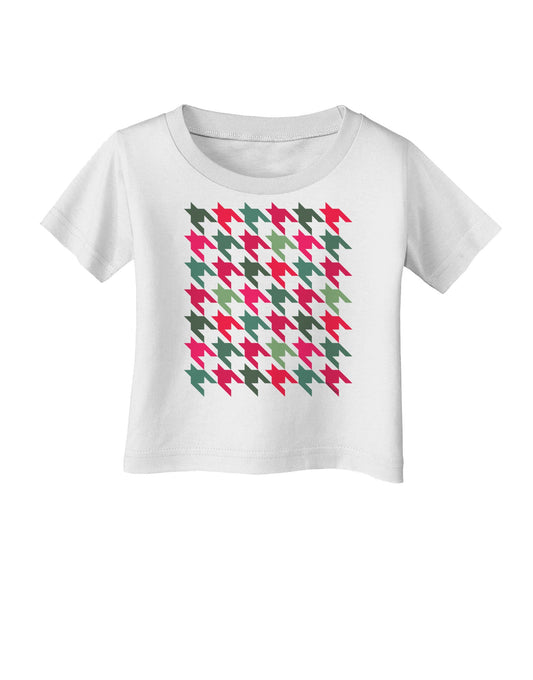 Christmas Red and Green Houndstooth Infant T-Shirt-Infant T-Shirt-TooLoud-White-06-Months-Davson Sales