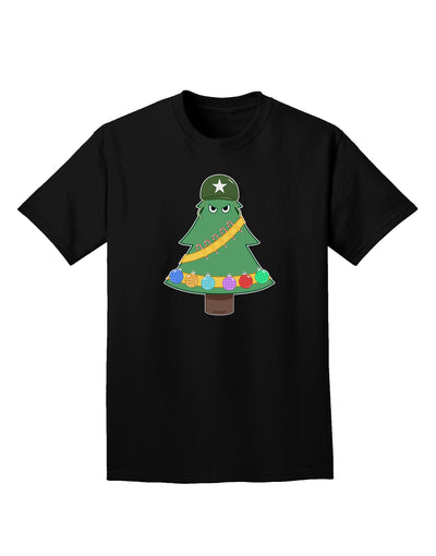 Christmas Tree Armed Design Adult Dark T-Shirt-Mens T-Shirt-TooLoud-Black-Small-Davson Sales