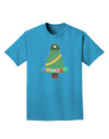 Christmas Tree Armed Design Adult Dark T-Shirt-Mens T-Shirt-TooLoud-Turquoise-Small-Davson Sales