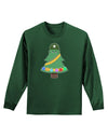 Christmas Tree Armed Design Adult Long Sleeve Dark T-Shirt-TooLoud-Dark-Green-Small-Davson Sales