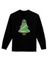 Christmas Tree Armed Design Adult Long Sleeve Dark T-Shirt-TooLoud-Black-Small-Davson Sales