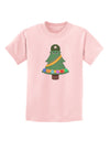 Christmas Tree Armed Design Childrens T-Shirt-Childrens T-Shirt-TooLoud-PalePink-X-Small-Davson Sales