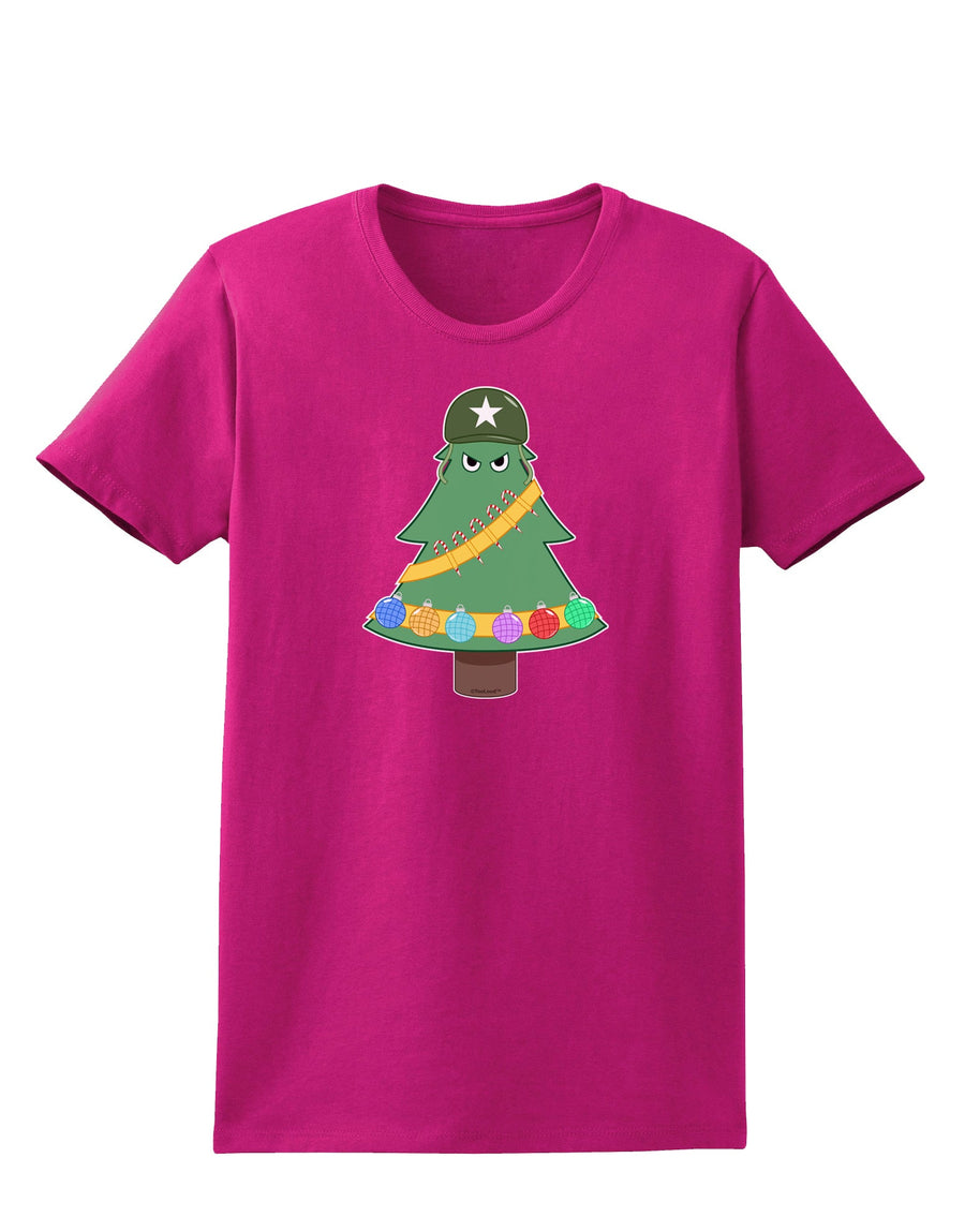 Christmas Tree Armed Design Womens Dark T-Shirt-Womens T-Shirt-TooLoud-Black-X-Small-Davson Sales