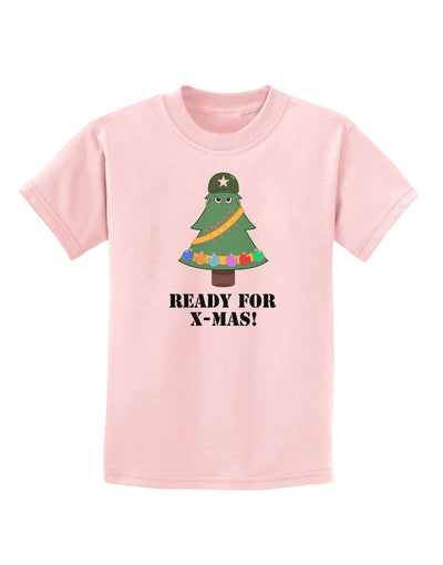 Christmas Tree - Ready for X-Mas Childrens T-Shirt-Childrens T-Shirt-TooLoud-PalePink-X-Small-Davson Sales