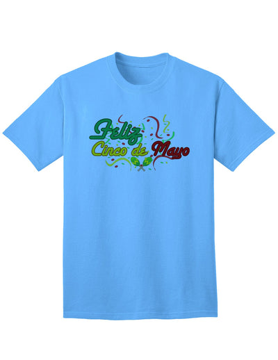 Cinco De Mayo Celebration Adult T-Shirt-Mens T-shirts-TooLoud-Aquatic-Blue-Small-Davson Sales