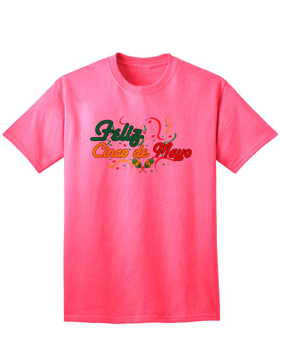 Cinco De Mayo Celebration Adult T-Shirt-Mens T-shirts-TooLoud-Neon-Pink-Small-Davson Sales