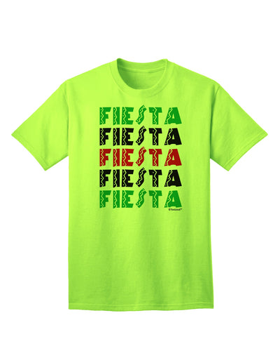 Cinco Fiestas Adult T-Shirt - A Vibrant Addition to Your Wardrobe, Crafted by TooLoud-Mens T-shirts-TooLoud-Neon-Green-Small-Davson Sales