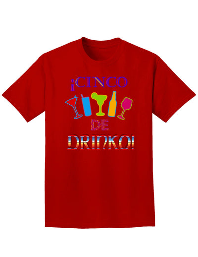 Cinco de Drinko! Adult Dark T-Shirt-Mens T-Shirt-TooLoud-Red-Small-Davson Sales