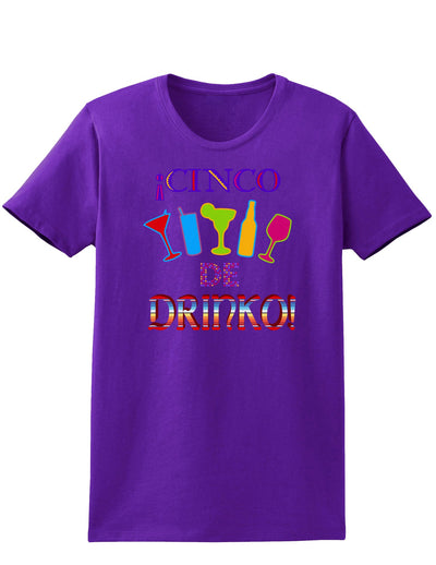 Cinco de Drinko! Womens Dark T-Shirt-TooLoud-Purple-X-Small-Davson Sales