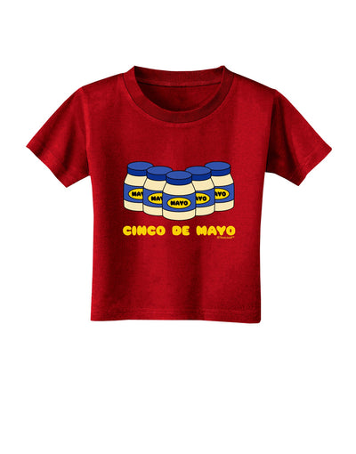 Cinco de Mayo - 5 Mayo Jars Toddler T-Shirt Dark by TooLoud-Toddler T-Shirt-TooLoud-Red-2T-Davson Sales