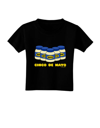 Cinco de Mayo - 5 Mayo Jars Toddler T-Shirt Dark by TooLoud-Toddler T-Shirt-TooLoud-Black-2T-Davson Sales