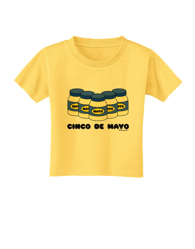 Cinco de Mayo - 5 Mayo Jars Toddler T-Shirt by TooLoud-Toddler T-Shirt-TooLoud-Yellow-2T-Davson Sales