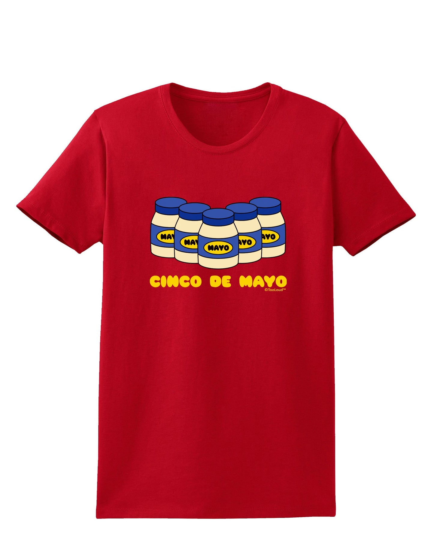 Cinco de Mayo - 5 Mayo Jars Womens Dark T-Shirt by TooLoud-Womens T-Shirt-TooLoud-Red-X-Small-Davson Sales