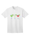 Cinco de Mayo Adult T-Shirt: Margaritas in Vibrant Mexican Flag Colors by TooLoud-Mens T-shirts-TooLoud-White-Small-Davson Sales