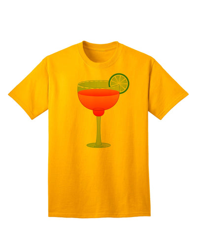 Cinco de Mayo Adult T-Shirt: Red Margarita with Lime - A Vibrant Addition to Your Ecommerce Collection by TooLoud-Mens T-shirts-TooLoud-Gold-Small-Davson Sales