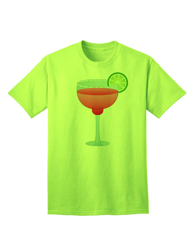 Cinco de Mayo Adult T-Shirt: Red Margarita with Lime - A Vibrant Addition to Your Ecommerce Collection by TooLoud-Mens T-shirts-TooLoud-Neon-Green-Small-Davson Sales