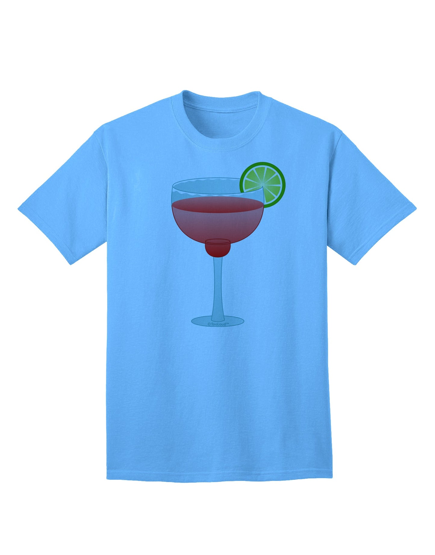 Cinco de Mayo Adult T-Shirt: Red Margarita with Lime - A Vibrant Addition to Your Ecommerce Collection by TooLoud-Mens T-shirts-TooLoud-Aquatic-Blue-Small-Davson Sales
