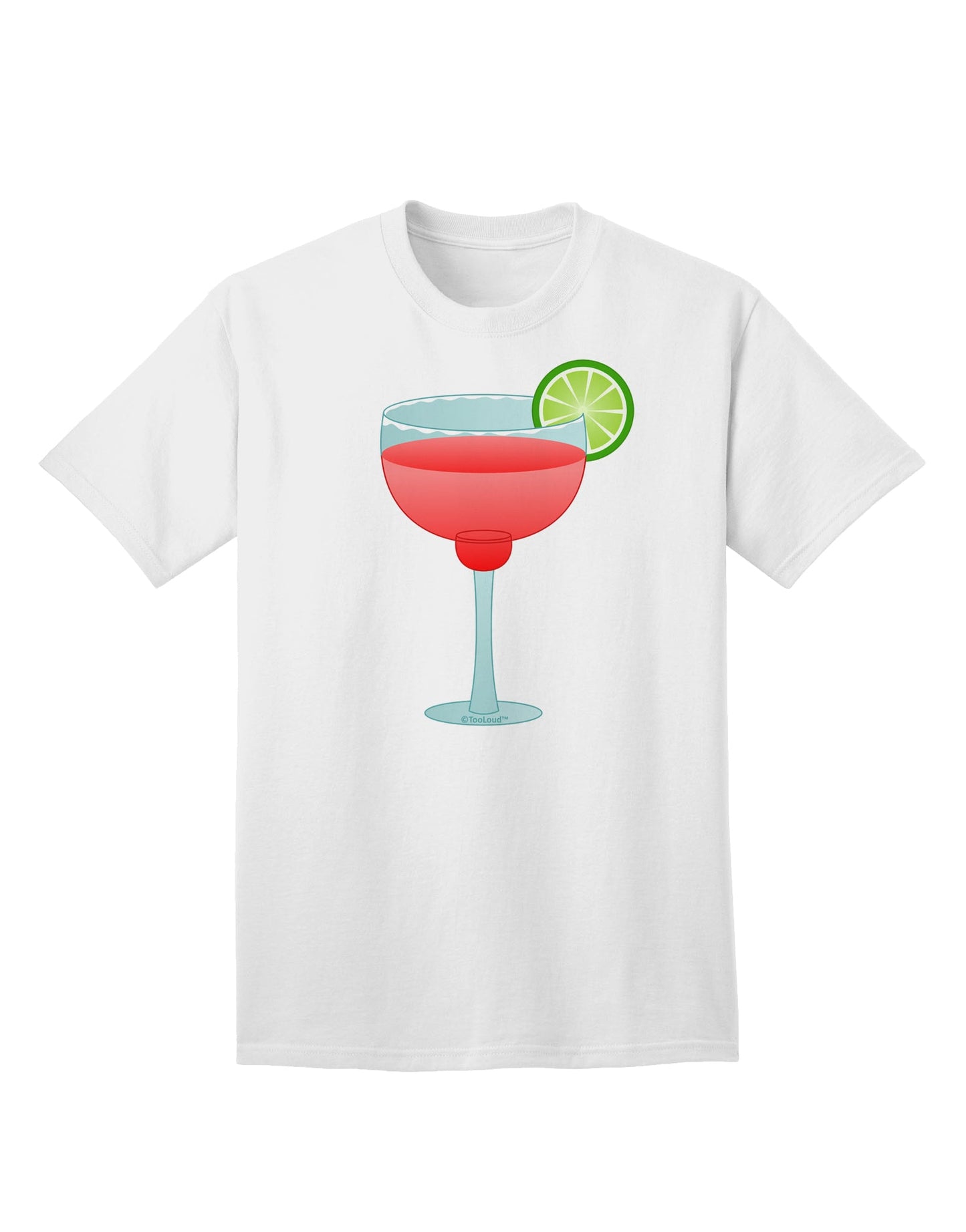 Cinco de Mayo Adult T-Shirt: Red Margarita with Lime - A Vibrant Addition to Your Ecommerce Collection by TooLoud-Mens T-shirts-TooLoud-White-Small-Davson Sales