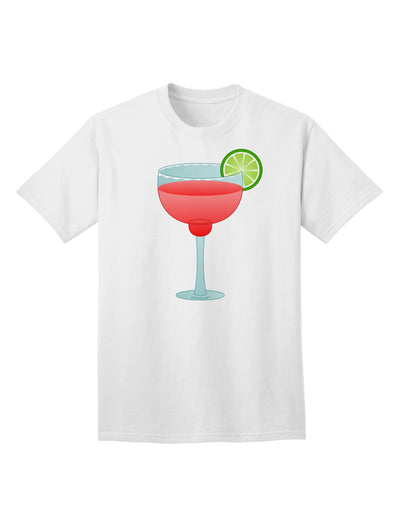 Cinco de Mayo Adult T-Shirt: Red Margarita with Lime - A Vibrant Addition to Your Ecommerce Collection by TooLoud-Mens T-shirts-TooLoud-White-Small-Davson Sales