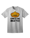 Cinco de Mayo Adult T-Shirt with Sombrero Design by TooLoud-Mens T-shirts-TooLoud-AshGray-Small-Davson Sales