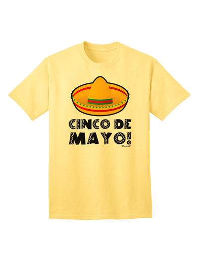 Cinco de Mayo Adult T-Shirt with Sombrero Design by TooLoud-Mens T-shirts-TooLoud-Yellow-Small-Davson Sales