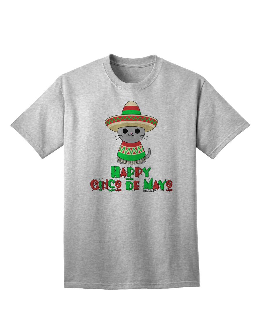 Cinco de Mayo Cat Adult T-Shirt - A Festive Addition to Your Wardrobe by TooLoud-Mens T-shirts-TooLoud-White-Small-Davson Sales