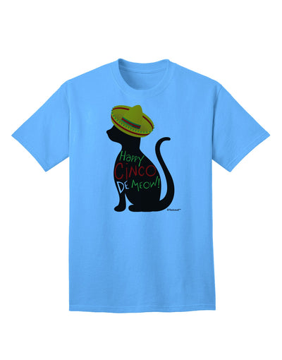 Cinco de Mayo Cat Adult T-Shirt by TooLoud - Celebrate in Style-Mens T-shirts-TooLoud-Aquatic-Blue-Small-Davson Sales