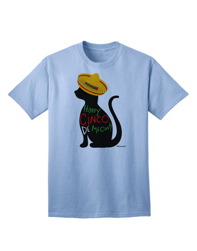 Cinco de Mayo Cat Adult T-Shirt by TooLoud - Celebrate in Style-Mens T-shirts-TooLoud-Light-Blue-Small-Davson Sales