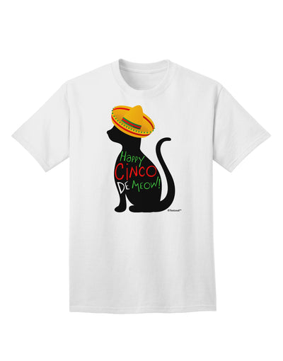 Cinco de Mayo Cat Adult T-Shirt by TooLoud - Celebrate in Style-Mens T-shirts-TooLoud-White-Small-Davson Sales