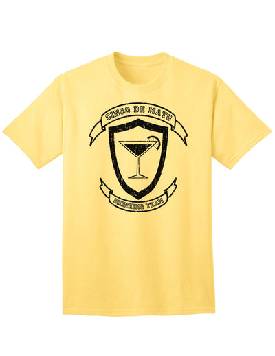 Cinco de Mayo Celebration Adult T-Shirt for Enthusiastic Drinkers-Mens T-shirts-TooLoud-Yellow-Small-Davson Sales