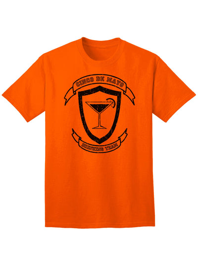 Cinco de Mayo Celebration Adult T-Shirt for Enthusiastic Drinkers-Mens T-shirts-TooLoud-Orange-Small-Davson Sales