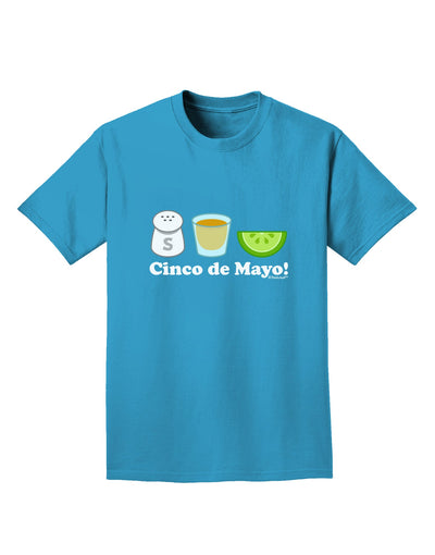 Cinco de Mayo Design - Salt Tequila Lime Adult Dark T-Shirt by TooLoud-Mens T-Shirt-TooLoud-Turquoise-Small-Davson Sales