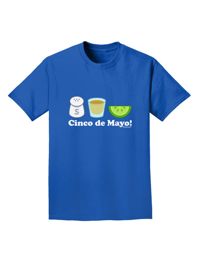 Cinco de Mayo Design - Salt Tequila Lime Adult Dark T-Shirt by TooLoud-Mens T-Shirt-TooLoud-Royal-Blue-Small-Davson Sales