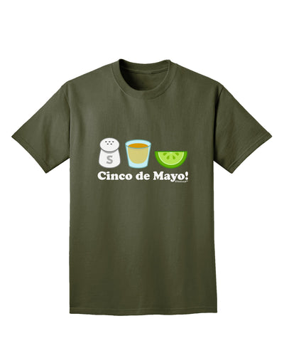 Cinco de Mayo Design - Salt Tequila Lime Adult Dark T-Shirt by TooLoud-Mens T-Shirt-TooLoud-Military-Green-Small-Davson Sales