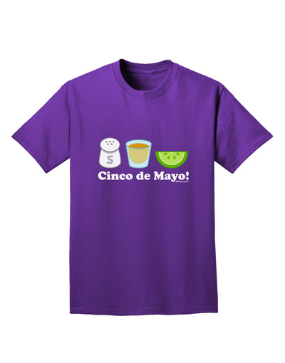 Cinco de Mayo Design - Salt Tequila Lime Adult Dark T-Shirt by TooLoud-Mens T-Shirt-TooLoud-Purple-Small-Davson Sales