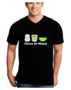 Cinco de Mayo Design - Salt Tequila Lime Adult Dark V-Neck T-Shirt by TooLoud-Mens V-Neck T-Shirt-TooLoud-Black-Small-Davson Sales