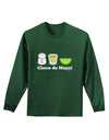 Cinco de Mayo Design - Salt Tequila Lime Adult Long Sleeve Dark T-Shirt by TooLoud-TooLoud-Dark-Green-Small-Davson Sales