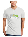 Cinco de Mayo Design - Salt Tequila Lime Adult V-Neck T-shirt by TooLoud-Mens V-Neck T-Shirt-TooLoud-White-Small-Davson Sales